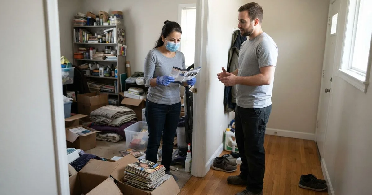 Is it safe to clean a hoarded home yourself? Risks to know before you start