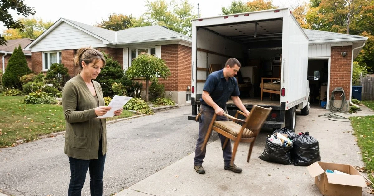 What junk removal costs in Ontario: pricing by load, size and access